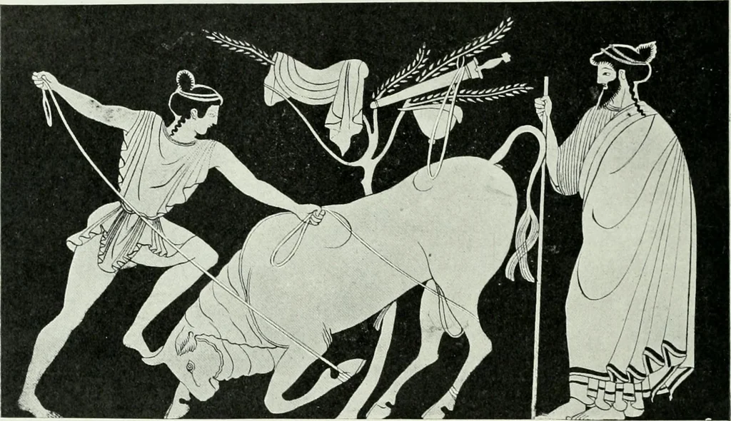 An illustration from Nouvelle mythologie illustrée, 1920, leaf 267