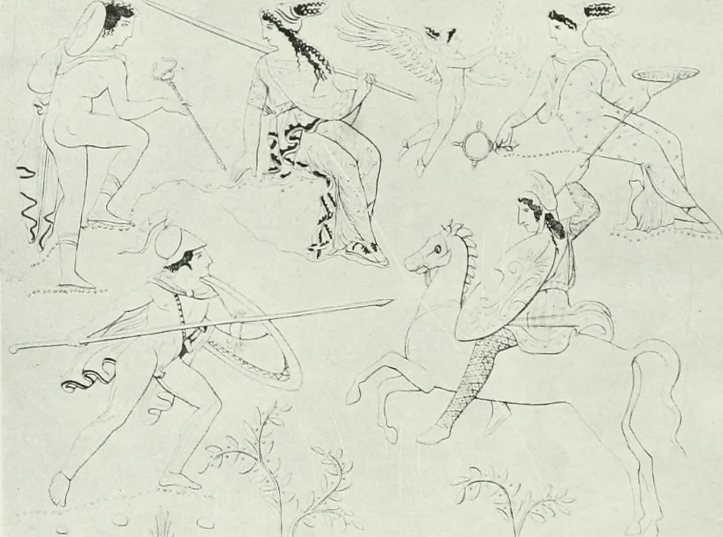An illustration from Nouvelle mythologie illustrée, 1920, leaf 279