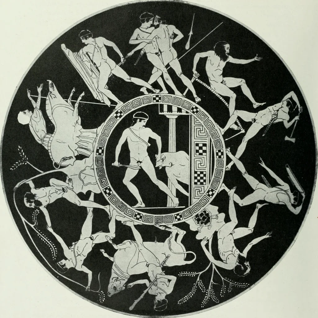 An illustration from Nouvelle mythologie illustrée, 1920, leaf 281