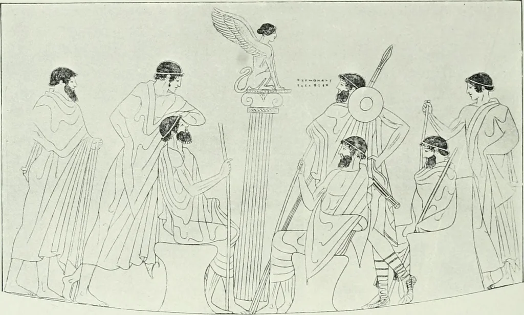 An illustration from Nouvelle mythologie illustrée, 1920, leaf 317