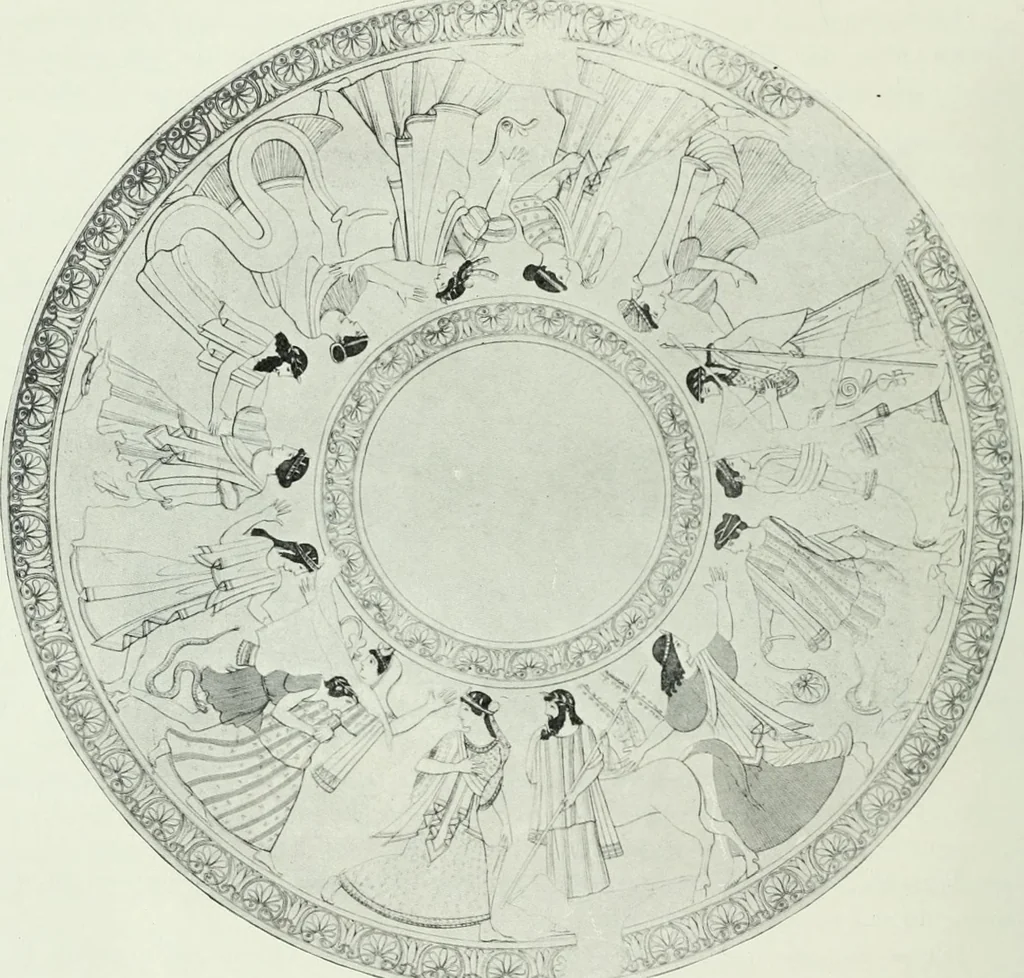 An illustration from Nouvelle mythologie illustrée, 1920, leaf 335