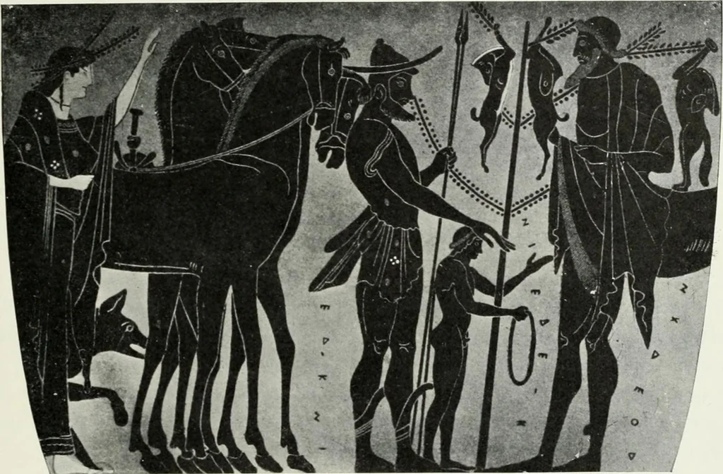 An illustration from Nouvelle mythologie illustrée, 1920, leaf 338