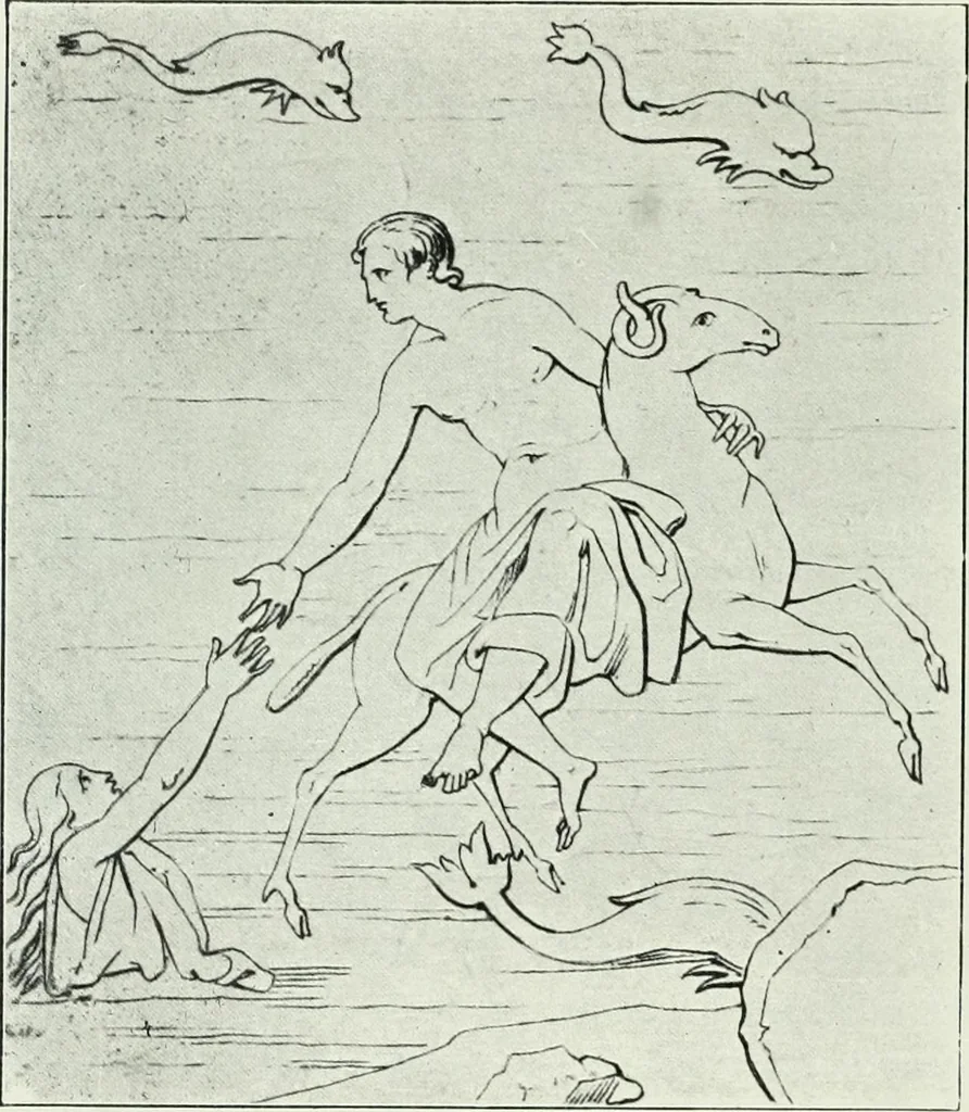 An illustration from Nouvelle mythologie illustrée, 1920, leaf 347