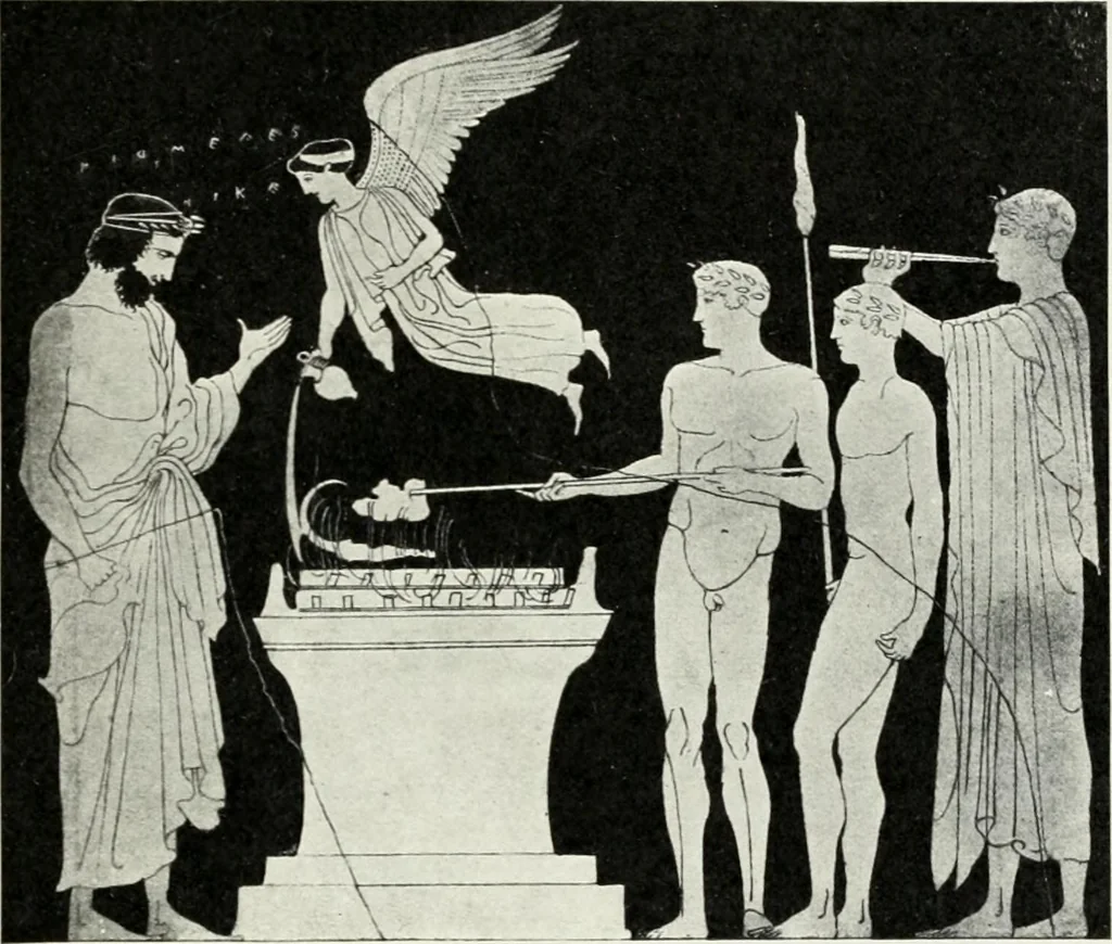 An illustration from Nouvelle mythologie illustrée, 1920, leaf 348