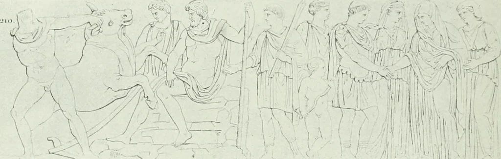 An illustration from Nouvelle mythologie illustrée, 1920, leaf 349