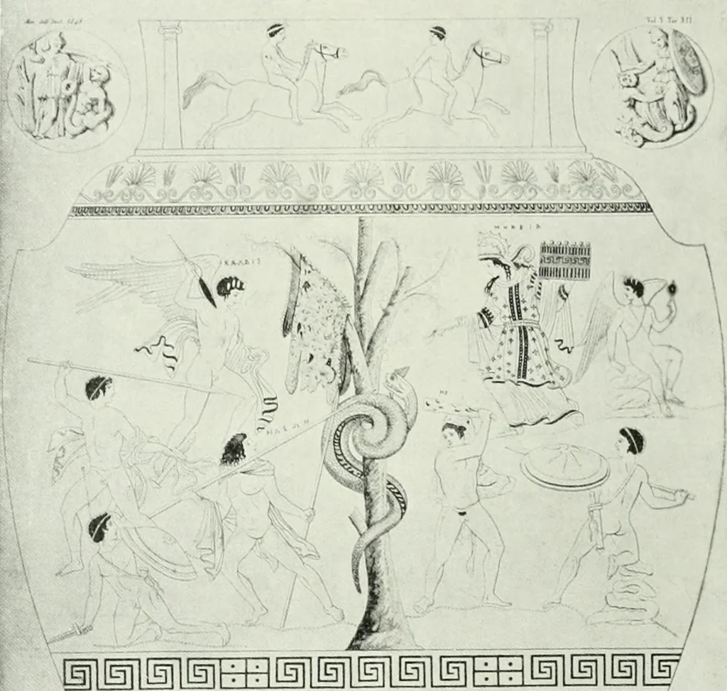 An illustration from Nouvelle mythologie illustrée, 1920, leaf 353