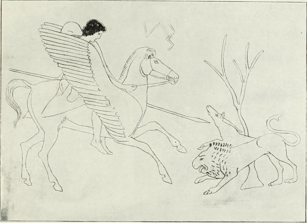 An illustration from Nouvelle mythologie illustrée, 1920, leaf 374