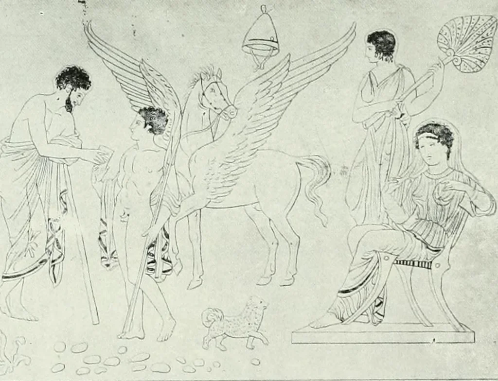 An illustration from Nouvelle mythologie illustrée, 1920, leaf 375