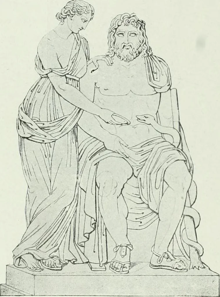 An illustration from Nouvelle mythologie illustrée, 1920, leaf 377