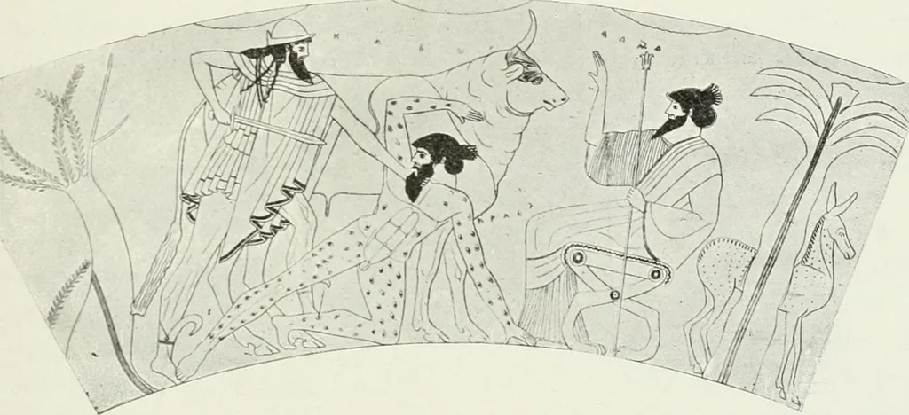 An illustration from Nouvelle mythologie illustrée, 1920, leaf 394