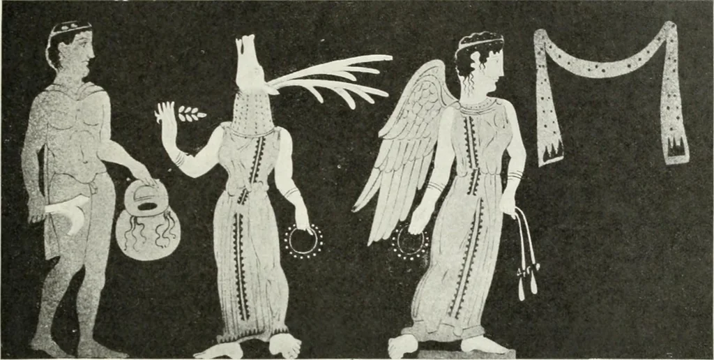 An illustration from Nouvelle mythologie illustrée, 1920, leaf 412