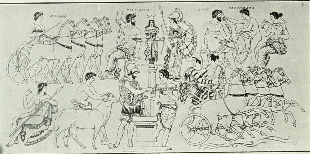 An illustration from Nouvelle mythologie illustrée, 1920, leaf 419