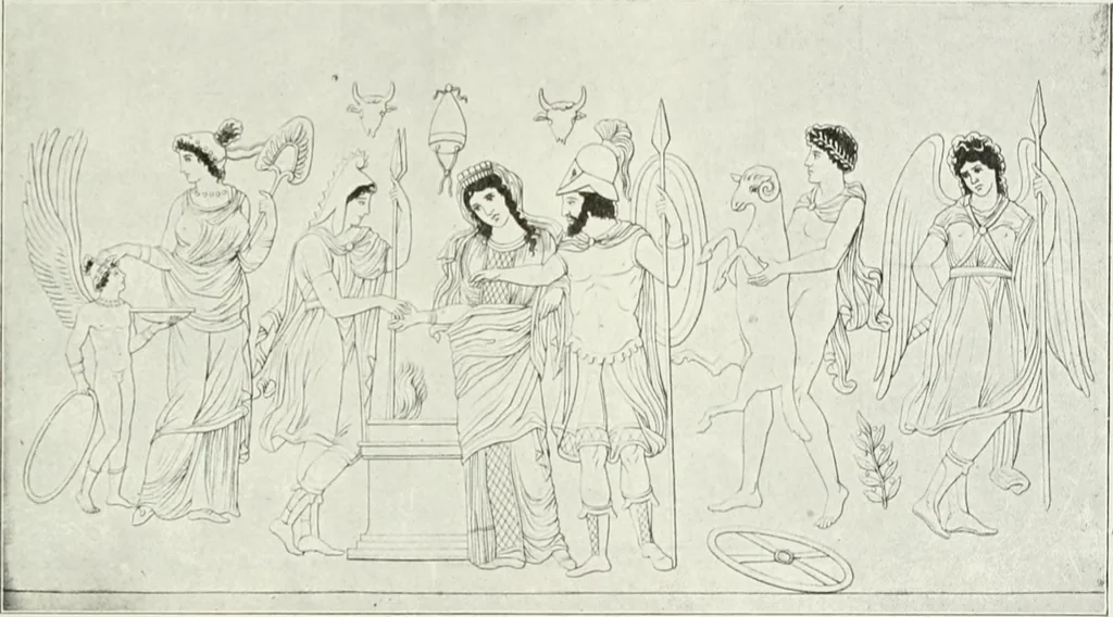 An illustration from Nouvelle mythologie illustrée, 1920, leaf 424