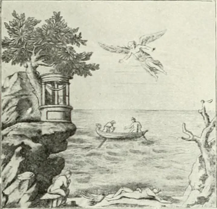 An illustration from Nouvelle mythologie illustrée, 1920, leaf 438