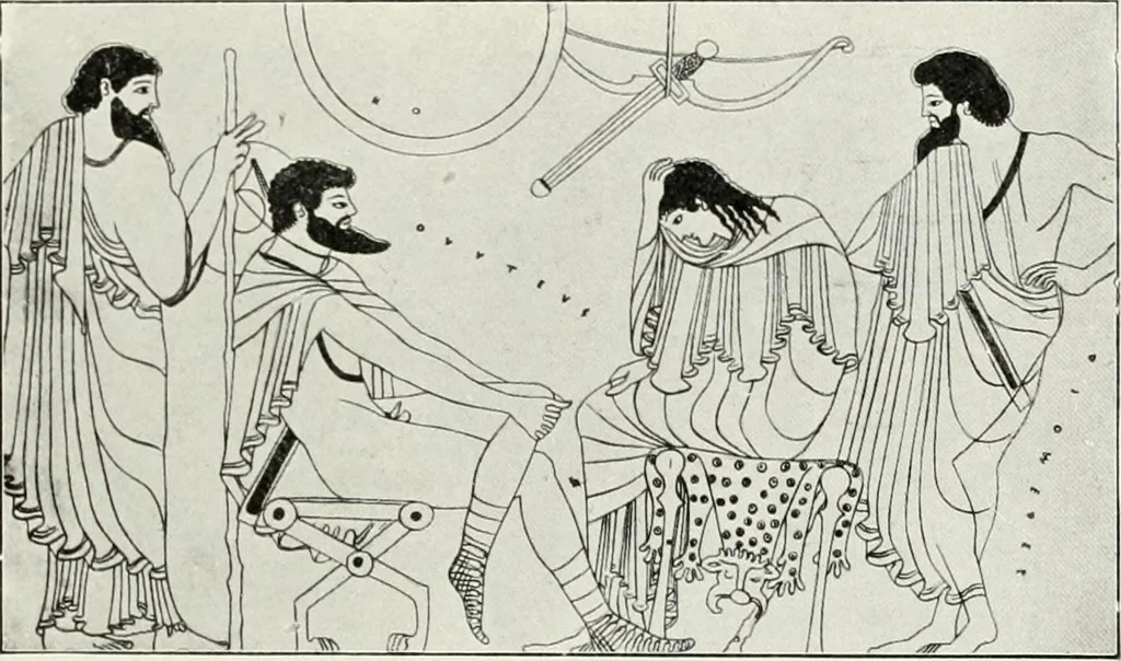An illustration from Nouvelle mythologie illustrée, 1920, leaf 452