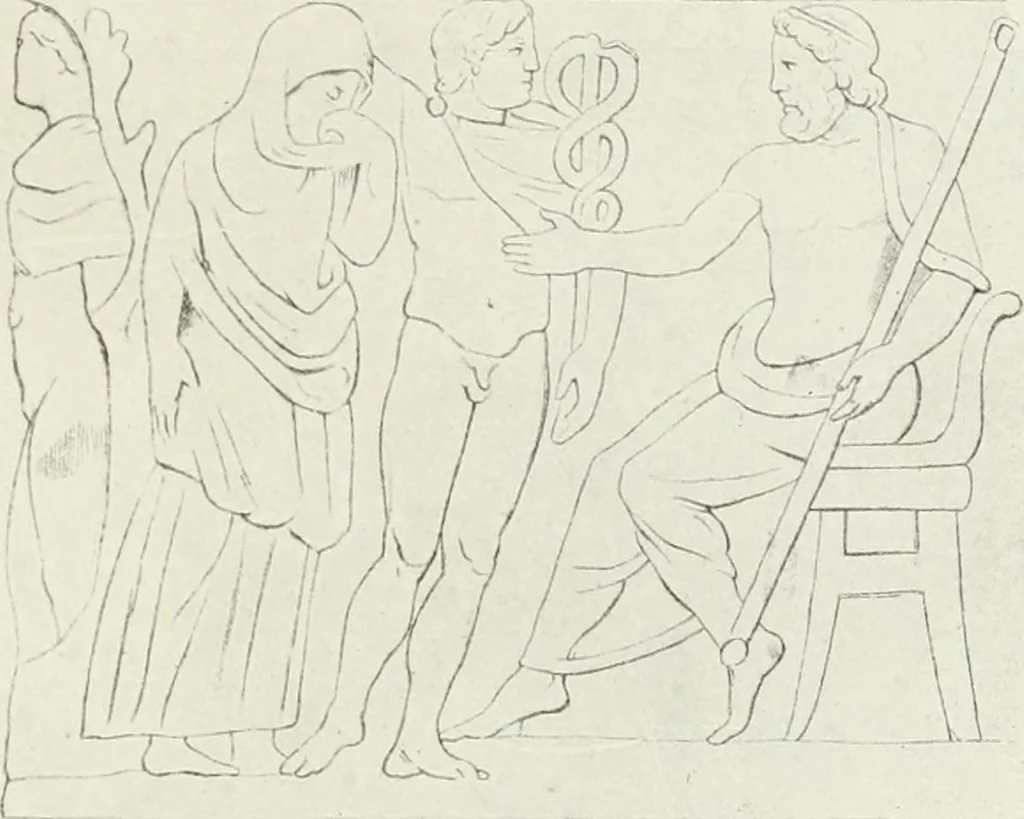 An illustration from Nouvelle mythologie illustrée, 1920, leaf 46
