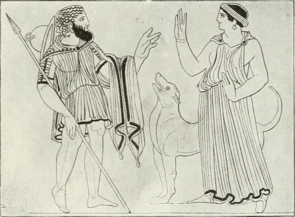 An illustration from Nouvelle mythologie illustrée, 1920, leaf 468