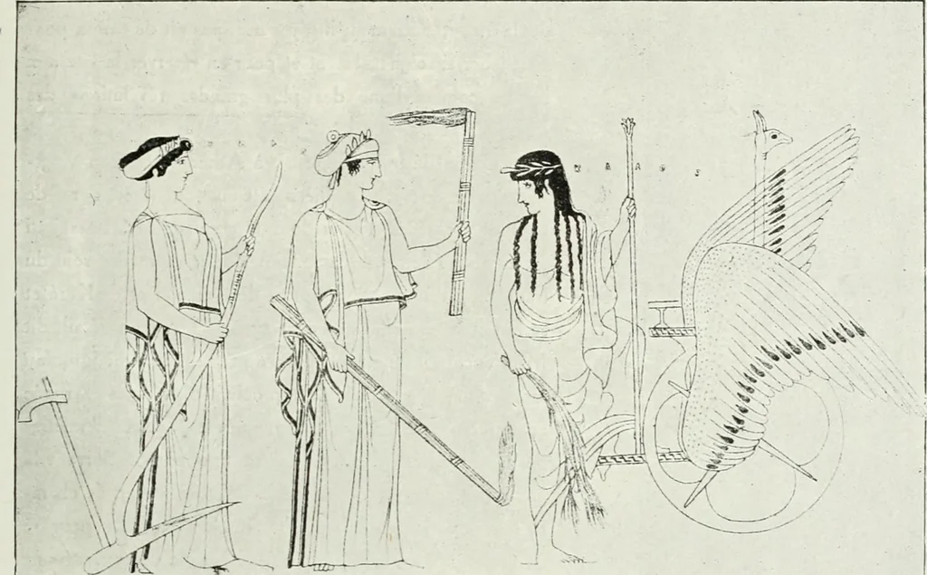 An illustration from Nouvelle mythologie illustrée, 1920, leaf 60