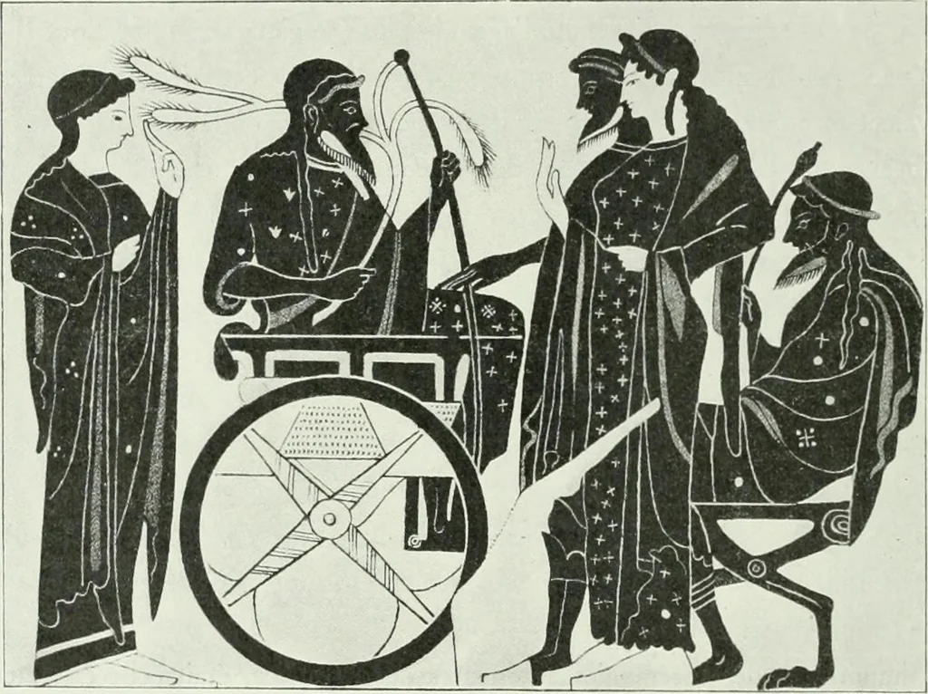 An illustration from Nouvelle mythologie illustrée, 1920, leaf 65