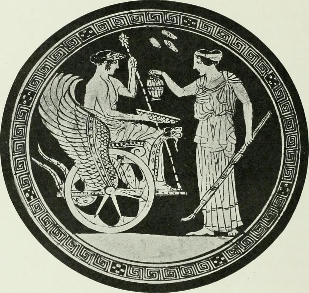An illustration from Nouvelle mythologie illustrée, 1920, leaf 71