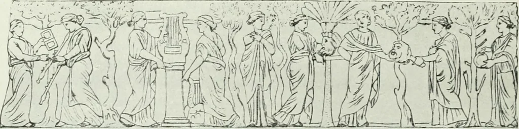 An illustration from Nouvelle mythologie illustrée, 1920, leaf 97