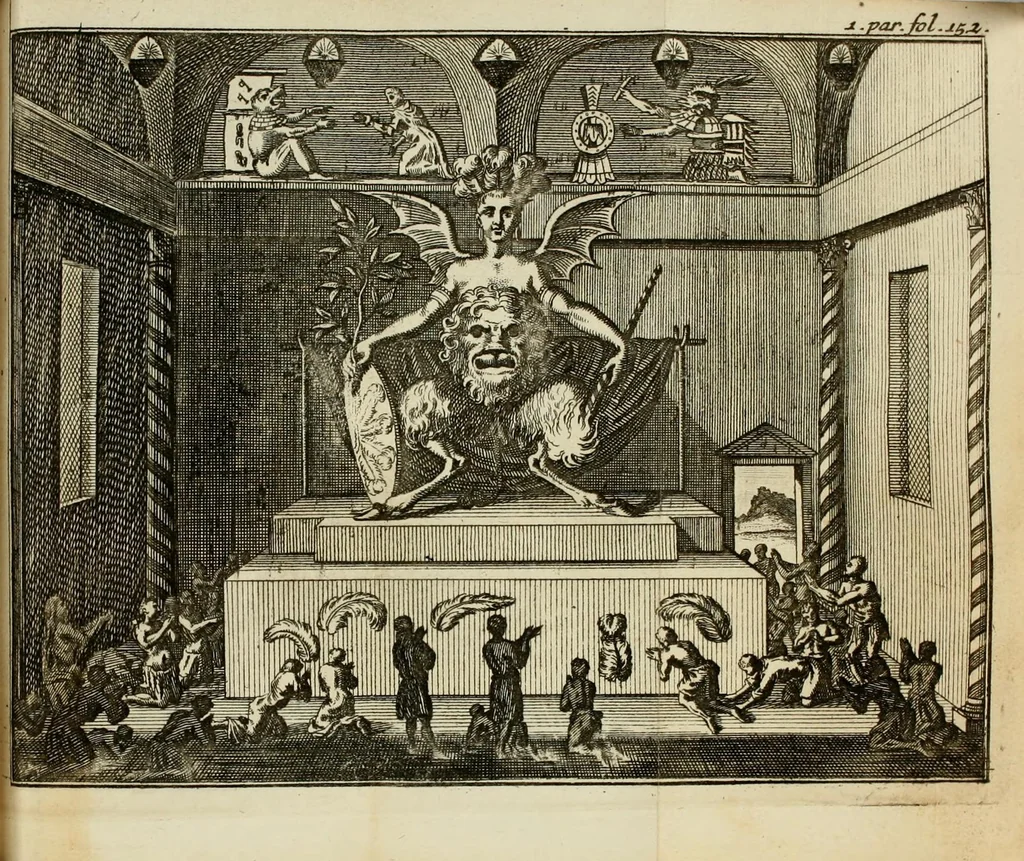 An illustration from Nouvelle relation, contenant les voyages de Thomas Gage dans la Nouvelle Espagne, ses diverses avantures; & son retour par la province de Nicaragua, jusques à la Havane. Avec la description de la ville de Mexique telle qu'elle estoit autrefois, & comme elle est à present. Ensemble une description exacte des terres & provinces que possedent les Espagnols en toute l'Amérique, de la forme de leur gouvernement ecclesiastique & politique, de leur commerce, de leurs moeurs, & de celles des criolles, des metifs, des mulatres, des Indiens, & des negres.., 1699, leaf 199