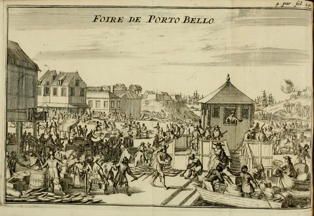 An illustration from Nouvelle relation, contenant les voyages de Thomas Gage dans la Nouvelle Espagne, ses diverses avantures; & son retour par la province de Nicaragua, jusques à la Havane. Avec la description de la ville de Mexique telle qu'elle estoit autrefois, & comme elle est à present. Ensemble une description exacte des terres & provinces que possedent les Espagnols en toute l'Amérique, de la forme de leur gouvernement ecclesiastique & politique, de leur commerce, de leurs moeurs, & de celles des criolles, des metifs, des mulatres, des Indiens, & des negres.., 1699, leaf 324