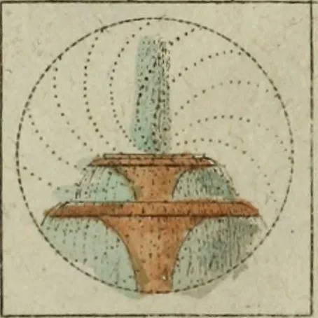 An illustration from Nouvelles récréations physiques et mathématiques, contenant ce qui a été imaginé de plus curieux dans ce genre et qui se découvre journellement, auxquelles on a joint, leurs causes, leurs effets, la mani¿ere de les construire, & l'amusement qu'on en peut tirer pour étonner et surprendre agréablement, 1786, leaf 394