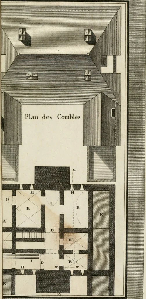 An illustration from Nouvelles règles pour la pratique du dessin et du lavis de l'architecture civile et militaire, 1803, leaf 204