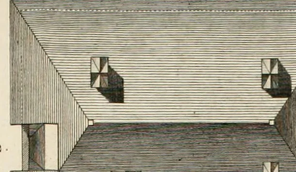 An illustration from Nouvelles règles pour la pratique du dessin et du lavis de l'architecture civile et militaire, 1803, leaf 205