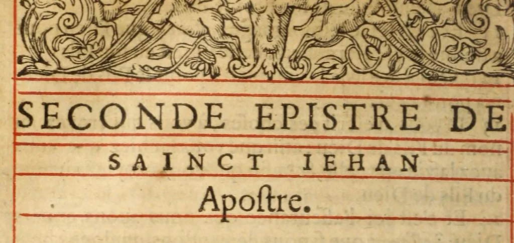 An illustration from Nouveau Testament : c'est a dire, la Nouvelle Alliance de nostre Seigneur Iesus Christ, 1591, leaf 618