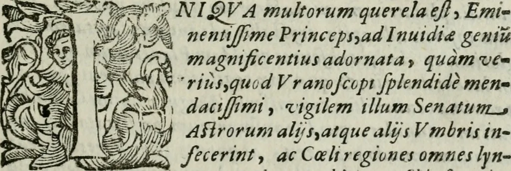 An illustration from Novae coelestium terrestriumq[ue] rerum observationes : et fortasse hactenus non uulgatae, 1646, leaf 6