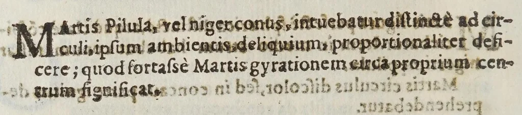 An illustration from Novae coelestivm terrestrivmq; rervm observationes, et fortasse hactenus non uulgatae, 1646, leaf 116