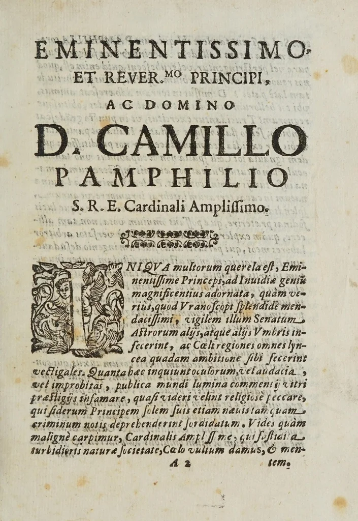 An illustration from Novae coelestivm terrestrivmq; rervm observationes, et fortasse hactenus non uulgatae, 1646, leaf 5