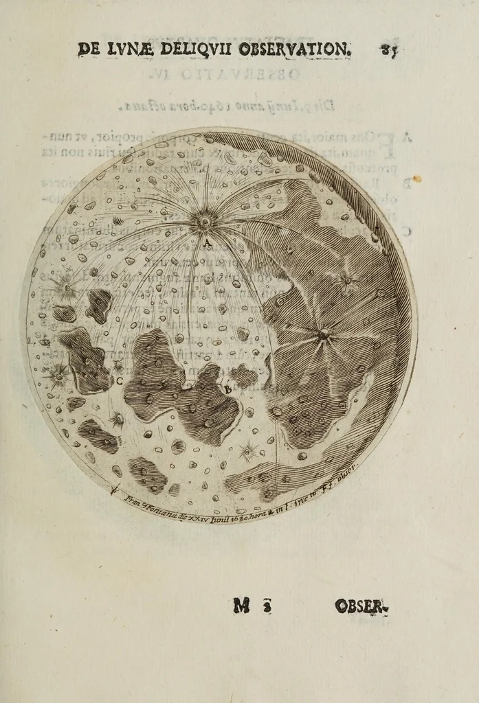 An illustration from Novae coelestivm terrestrivmq; rervm observationes, et fortasse hactenus non uulgatae, 1646, leaf 95
