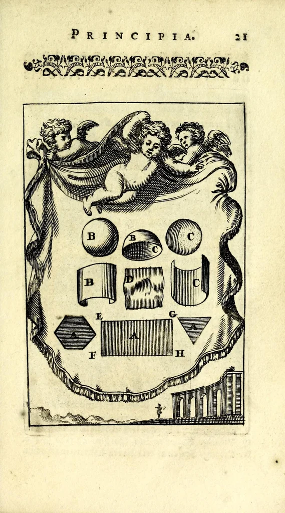 An illustration from Nova geometria, practica super charta et solo : libellus in quo nova traditur methodus, cujus ope facilis fit ac brevis, ad summa hujusce scientiae fastigia, cursus, 1692, leaf 33