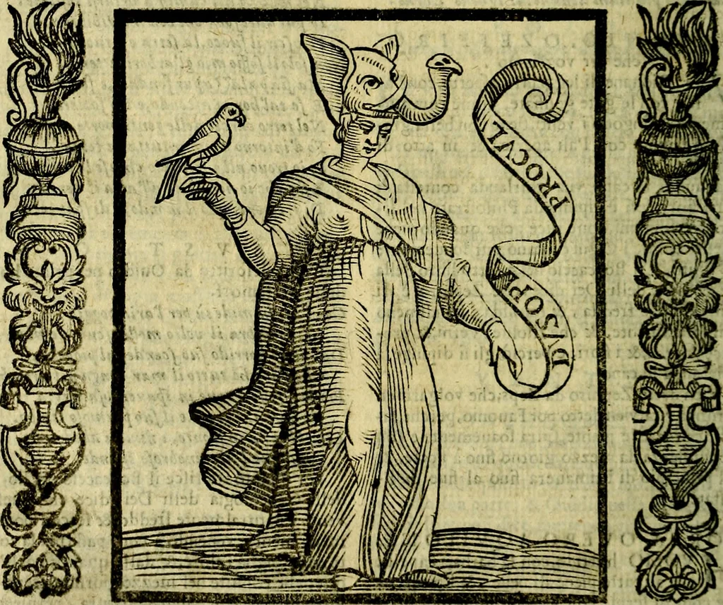An illustration from Nova iconologia, 1618, leaf 607