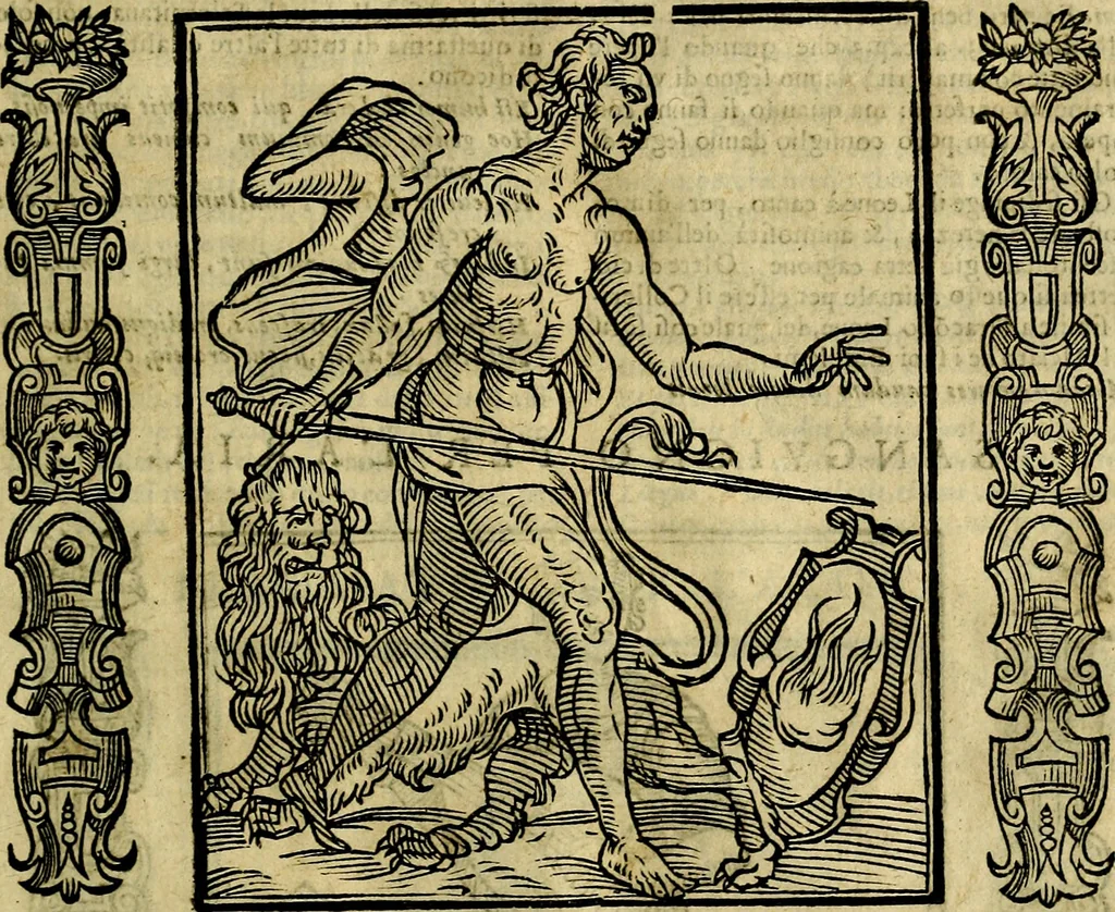 An illustration from Nova iconologia, 1618, leaf 100
