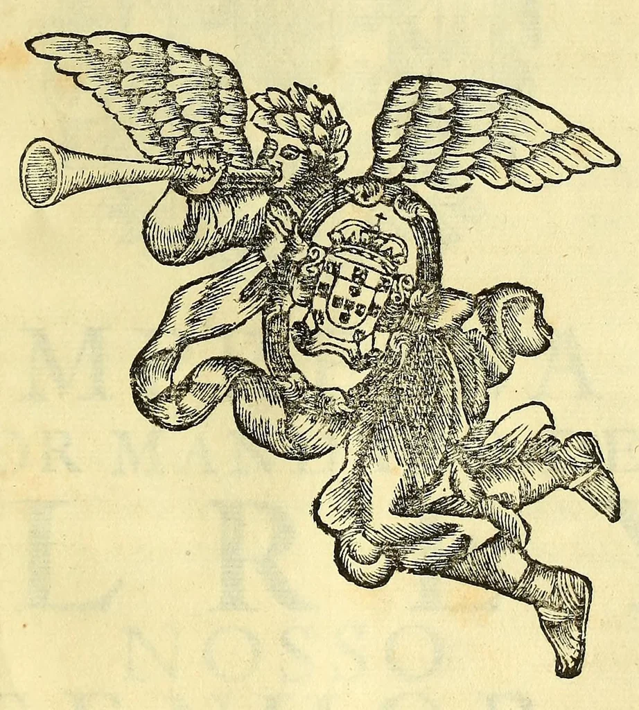 An illustration from Nova Lusitania, historia da guerra brasilica : a purissima alma e savdosa memoria do serenissimo principe dom Theodosio principe de Portugal, e principe do Brasil., 1675, leaf 521