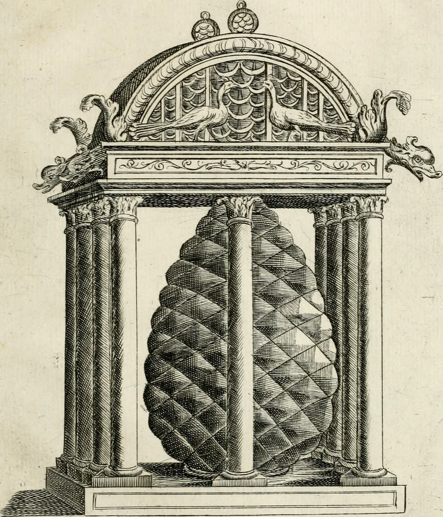An illustration from Nova racolta degl'obelischi et colonne antiche, dellalma Citta di Roma con le sve dichiaratione, 1655, leaf 12