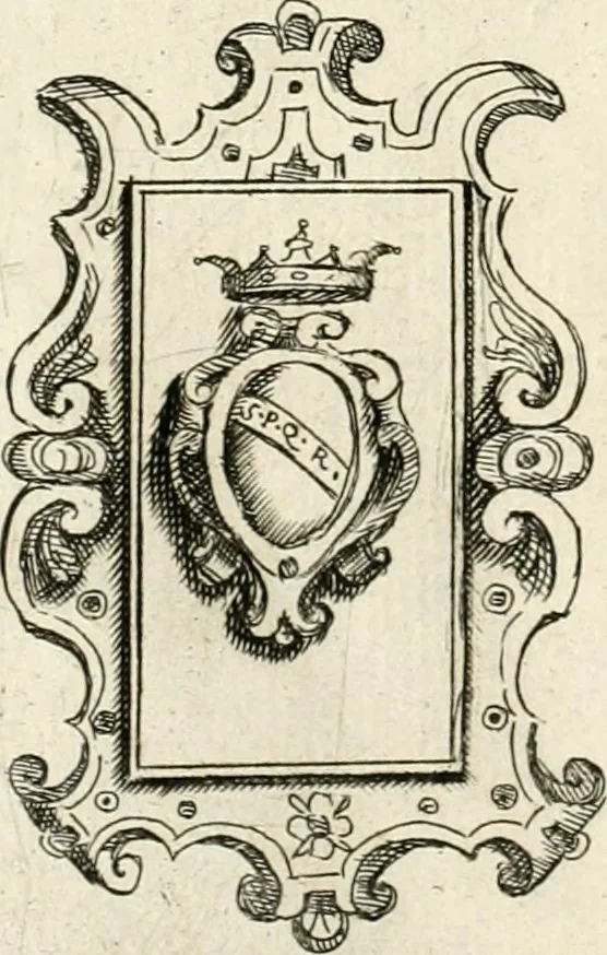 An illustration from Nova racolta degl'obelischi et colonne antiche, dellalma Citta di Roma con le sve dichiaratione, 1655, leaf 19