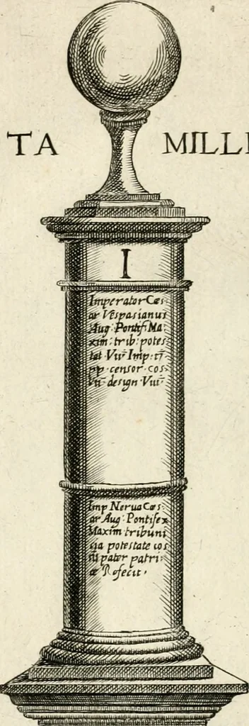 An illustration from Nova racolta degl'obelischi et colonne antiche, dellalma Citta di Roma con le sve dichiaratione, 1655, leaf 19