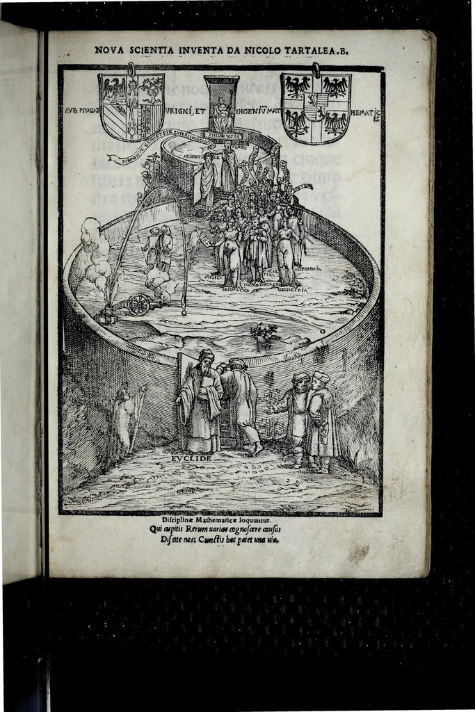 An illustration from Nova scientia inventa da Nicolo Tartalea b, 1537, leaf 5