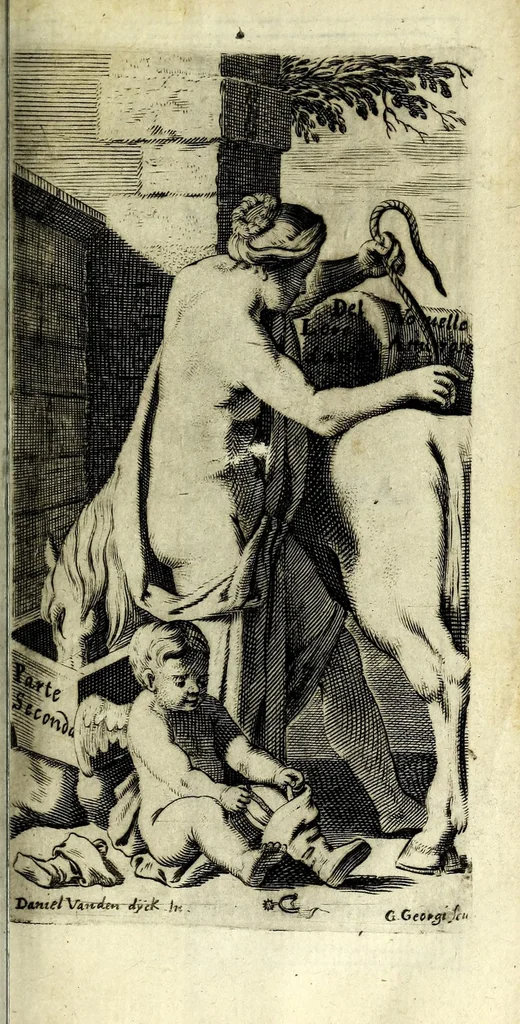 An illustration from Novelle amorose, 1656, leaf 123
