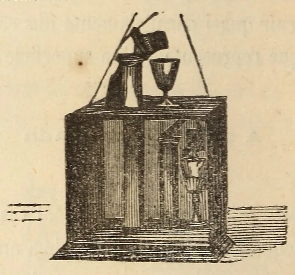 An illustration from Novo manual do prestigiador, 1870, leaf 136