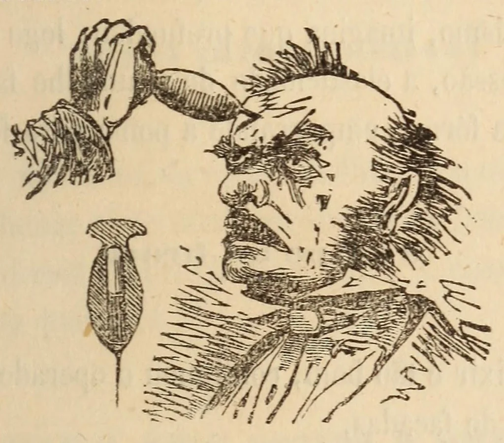 An illustration from Novo manual do prestigiador, 1870, leaf 167