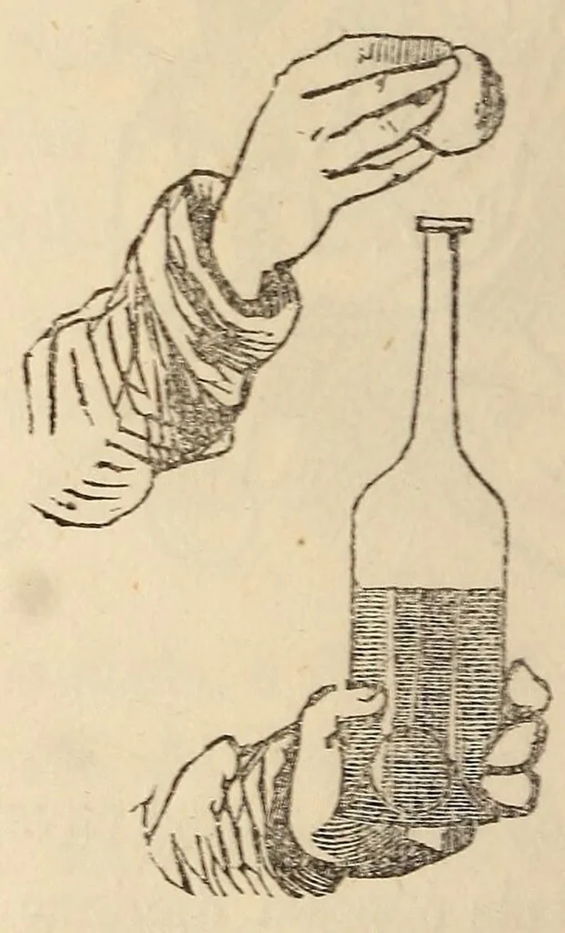 An illustration from Novo manual do prestigiador, 1870, leaf 78