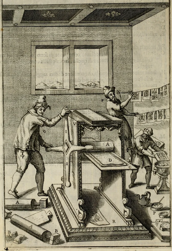 An illustration from Novo teatro di machine et edificii per uarie et sicure operationi : co[n] le loro figure tagliate in rame é la dichiaratione, e dimostratione di ciascuna : opera necesaria ad architetti, e a quelli, ch[e] di tale studio si dilettano, 1607, leaf 89