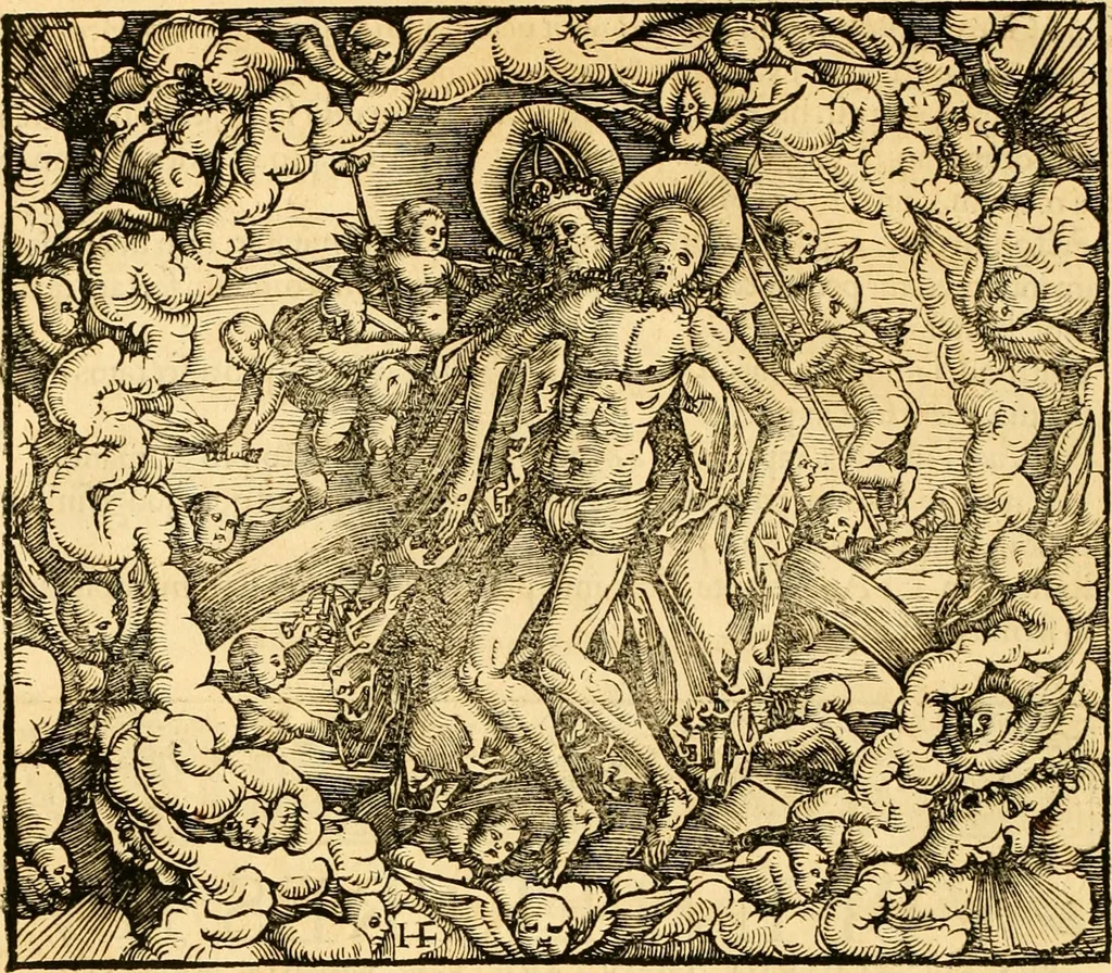 An illustration from Novum Testamentum omne, multo quàm antehac diligentius ab Erasmo Roterodamo recognitu, emedatum ac translatum ... : uná cu annotationibus recognitis, ac magna accessione locupletatis ..., 1519, leaf 101