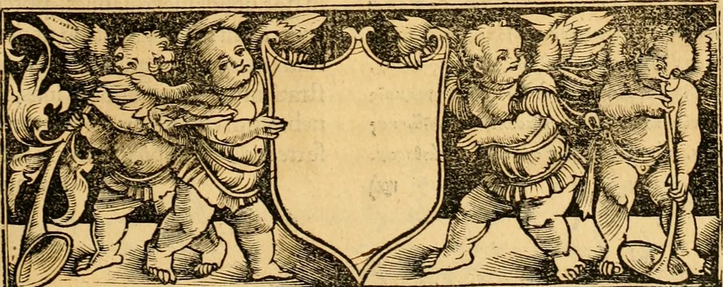 An illustration from Novum Testamentum omne, multo quàm antehac diligentius ab Erasmo Roterodamo recognitu, emedatum ac translatum ... : uná cu annotationibus recognitis, ac magna accessione locupletatis ..., 1519, leaf 446